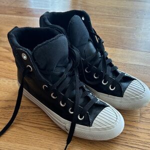 Converse Kids Black and White High-Top Sneakers